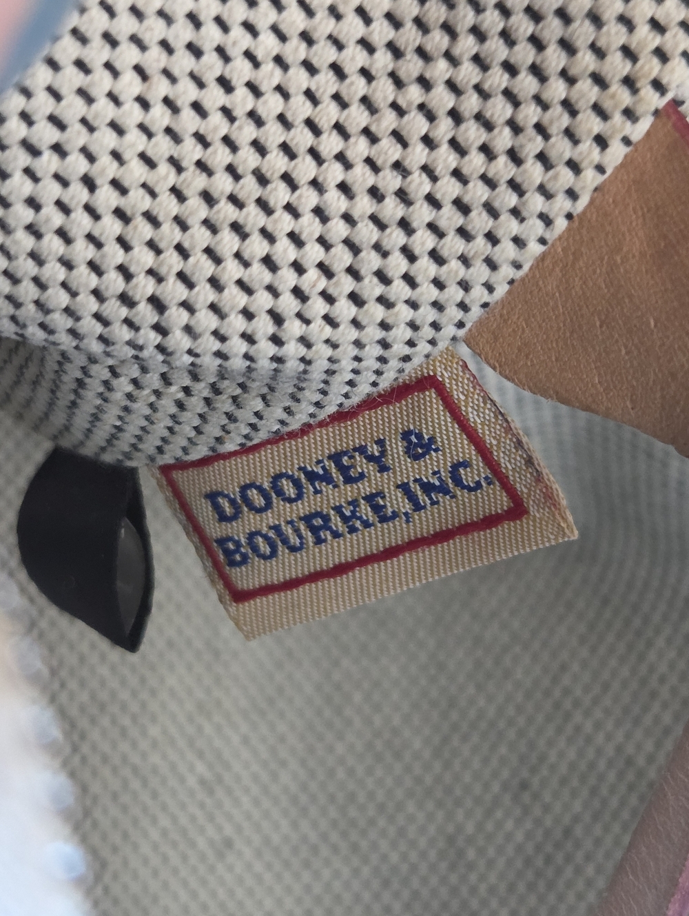 Vintage Y2K Dooney & Bourke Small Hobo Shoulder Bag Monogram Jacquard Purse - Picture 12 of 15